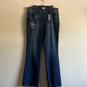 Blue flare jeans with tags size 14